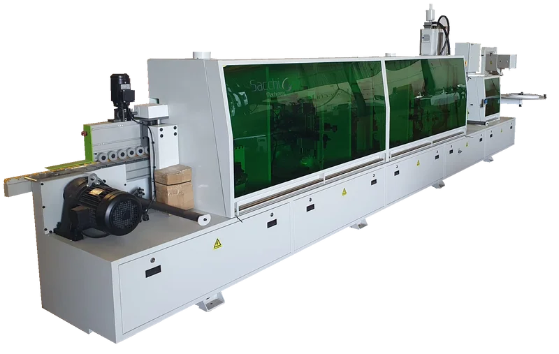 Canteadora Automática Sacchi — Modelos 306 y 460J para acabados profesionales en tablero y panel