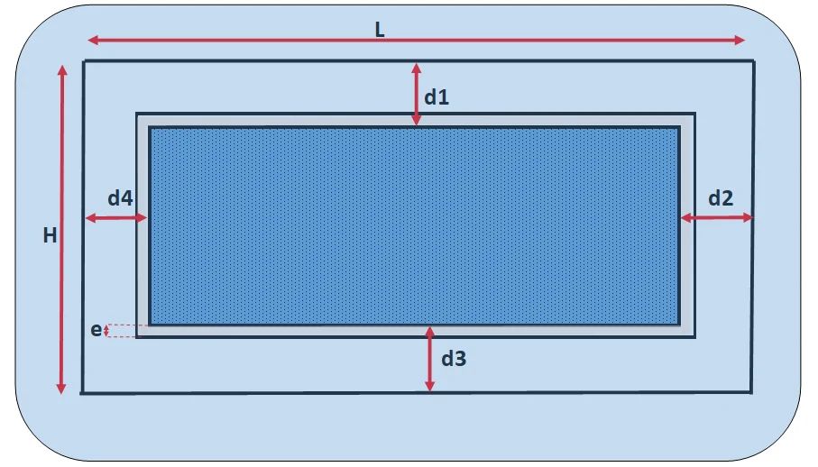Macro Vidriera con Rebaje para máquina Excitech