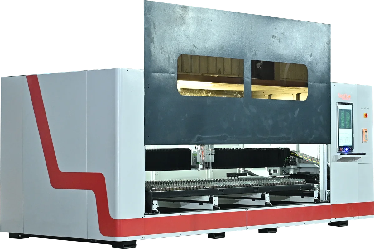 Máquina láser fibra óptica industrial